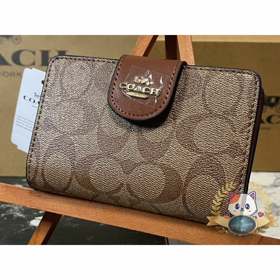 COACH(コーチ)のコーチ COACH 財布 二つ折り財布 長財布 レディース　おまけ付き レディースのファッション小物(財布)の商品写真