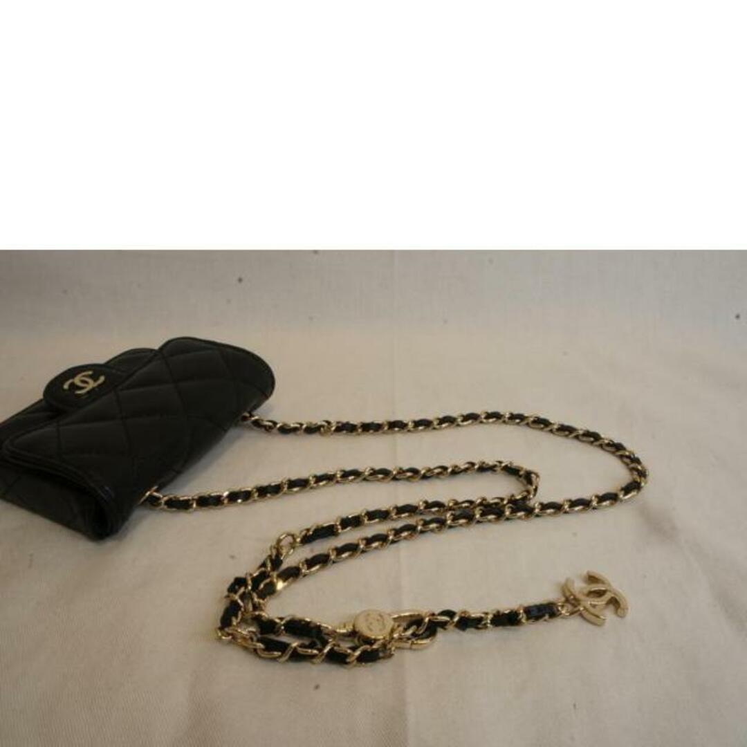 CHANEL シャネル/ミニマトラッセラムスキンチェーンベルトバッグ CHANEL シャネル/ミニマトラッセラムスキンチェーンベルトバッグ