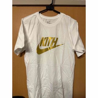 キス(KITH)の100枚限定 NIKE x KITH gold swoosh tee white(Tシャツ/カットソー(半袖/袖なし))