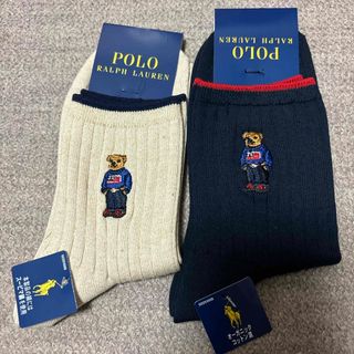 ポロラルフローレン(POLO RALPH LAUREN)のポロラルフローレン  レディース　ソックス　2足 婦人　靴下　くつ下(ソックス)