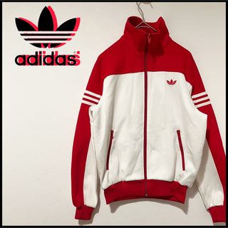 80s OLD adidas デサント　トラックスーツ　ジャージ　短襟