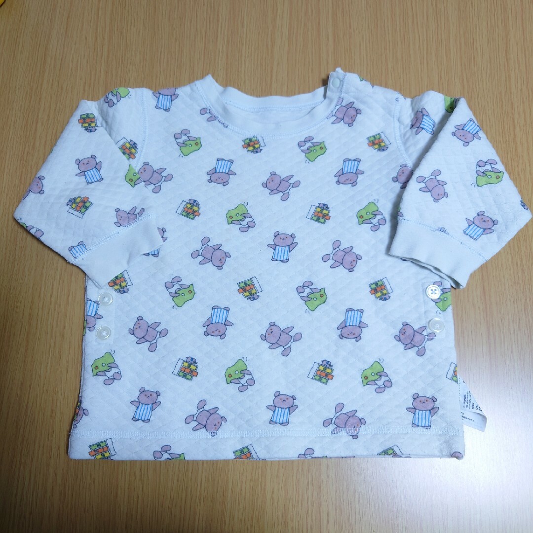 UNIQLOこぐまちゃんキルトパジャマ90サイズ キッズ/ベビー/マタニティのキッズ服男の子用(90cm~)(パジャマ)の商品写真