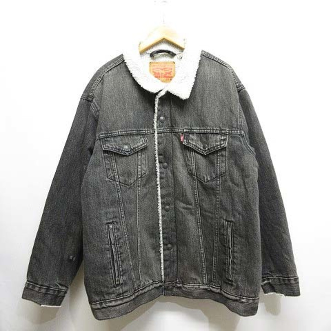 Levi's(リーバイス)のリーバイス Levi's RELAXED 裏ボア デニム ジャケット XL薄黒 メンズのジャケット/アウター(ブルゾン)の商品写真