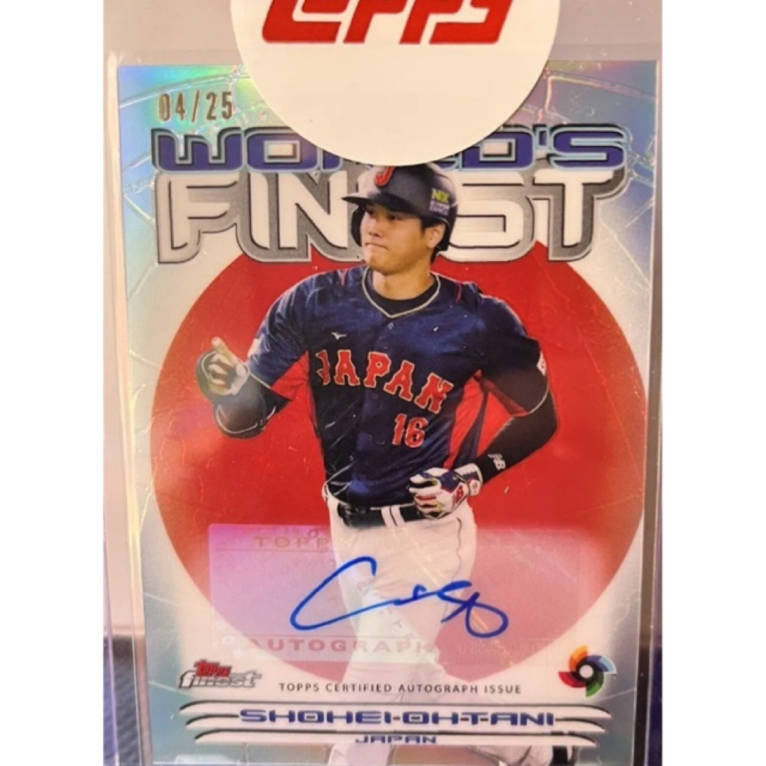 Topps FINEST 2023 大谷翔平 直筆サインカード 25シリの通販 by ...