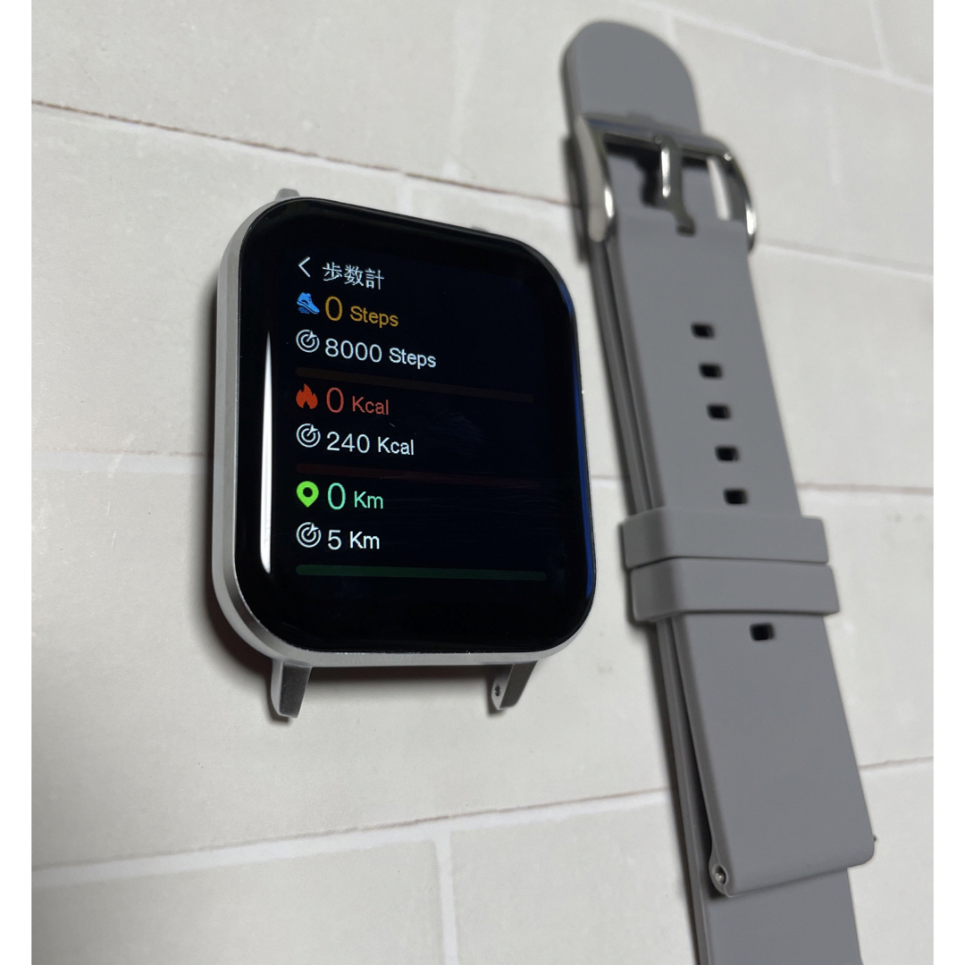 シンプル　スマートウォッチ　健康管理 メンズの時計(腕時計(デジタル))の商品写真
