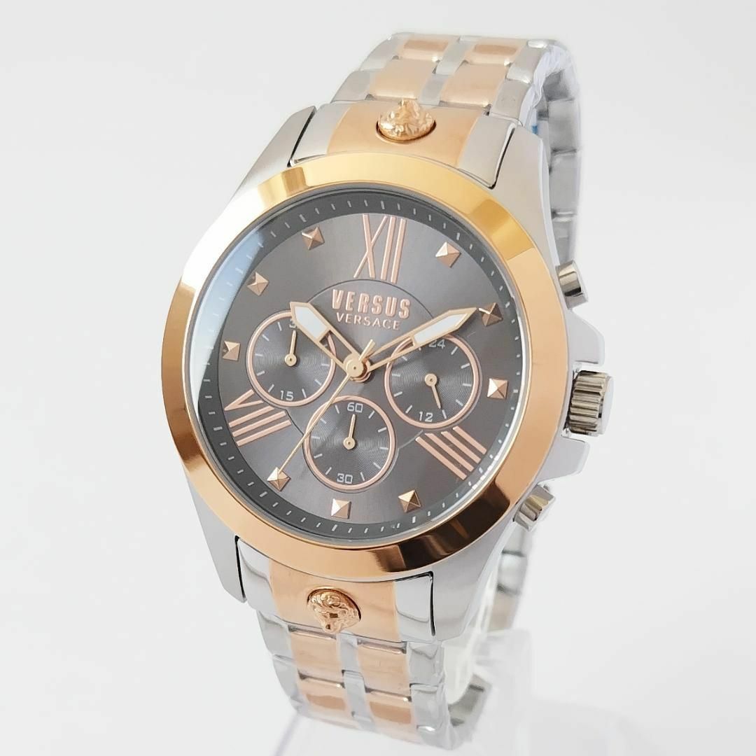 VERSUS(ヴェルサス)のダークグレー/ブロンズ新品ヴェルサス・ヴェルサーチ高級メンズ腕時計クォーツ茶 メンズの時計(腕時計(アナログ))の商品写真