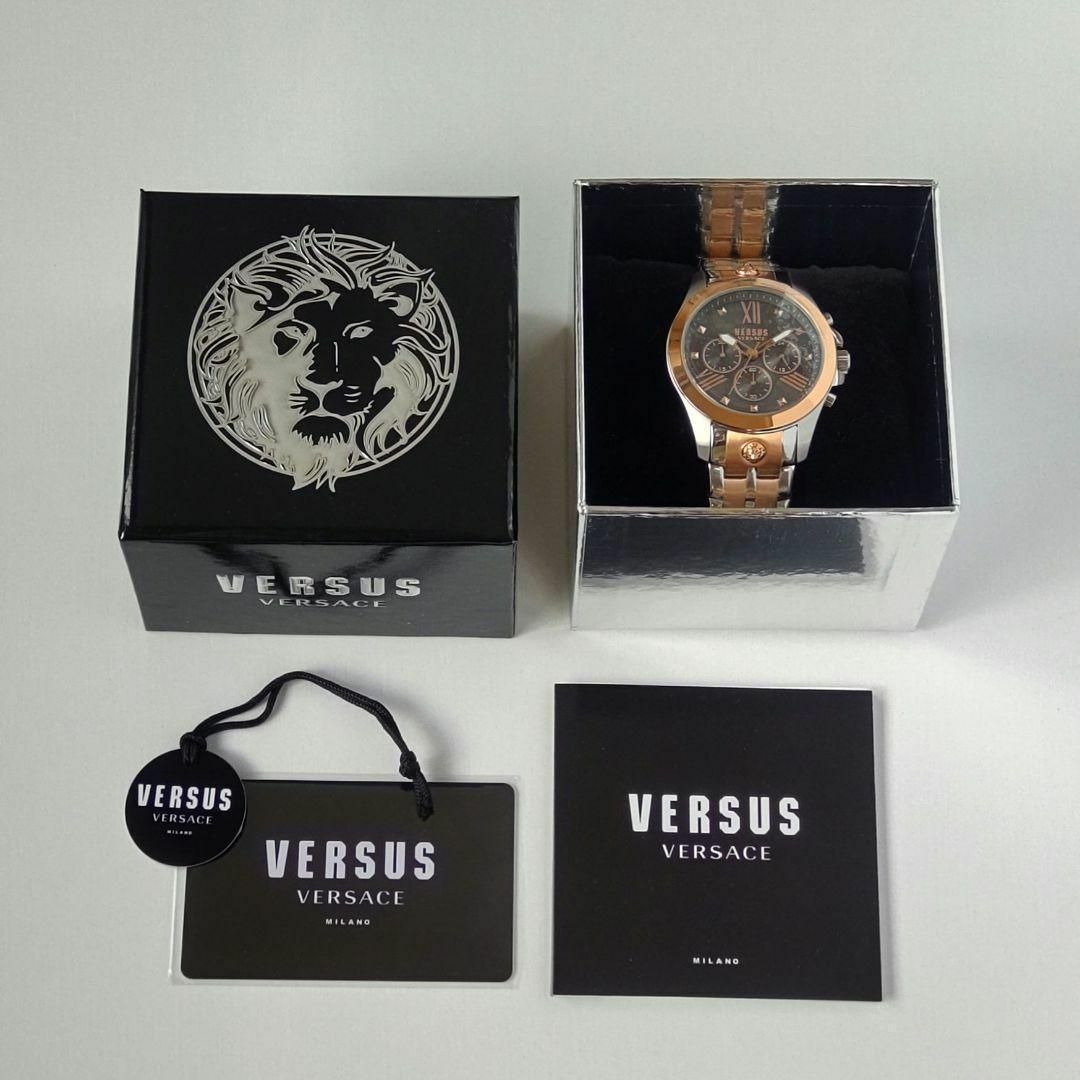 VERSUS(ヴェルサス)のダークグレー/ブロンズ新品ヴェルサス・ヴェルサーチ高級メンズ腕時計クォーツ茶 メンズの時計(腕時計(アナログ))の商品写真