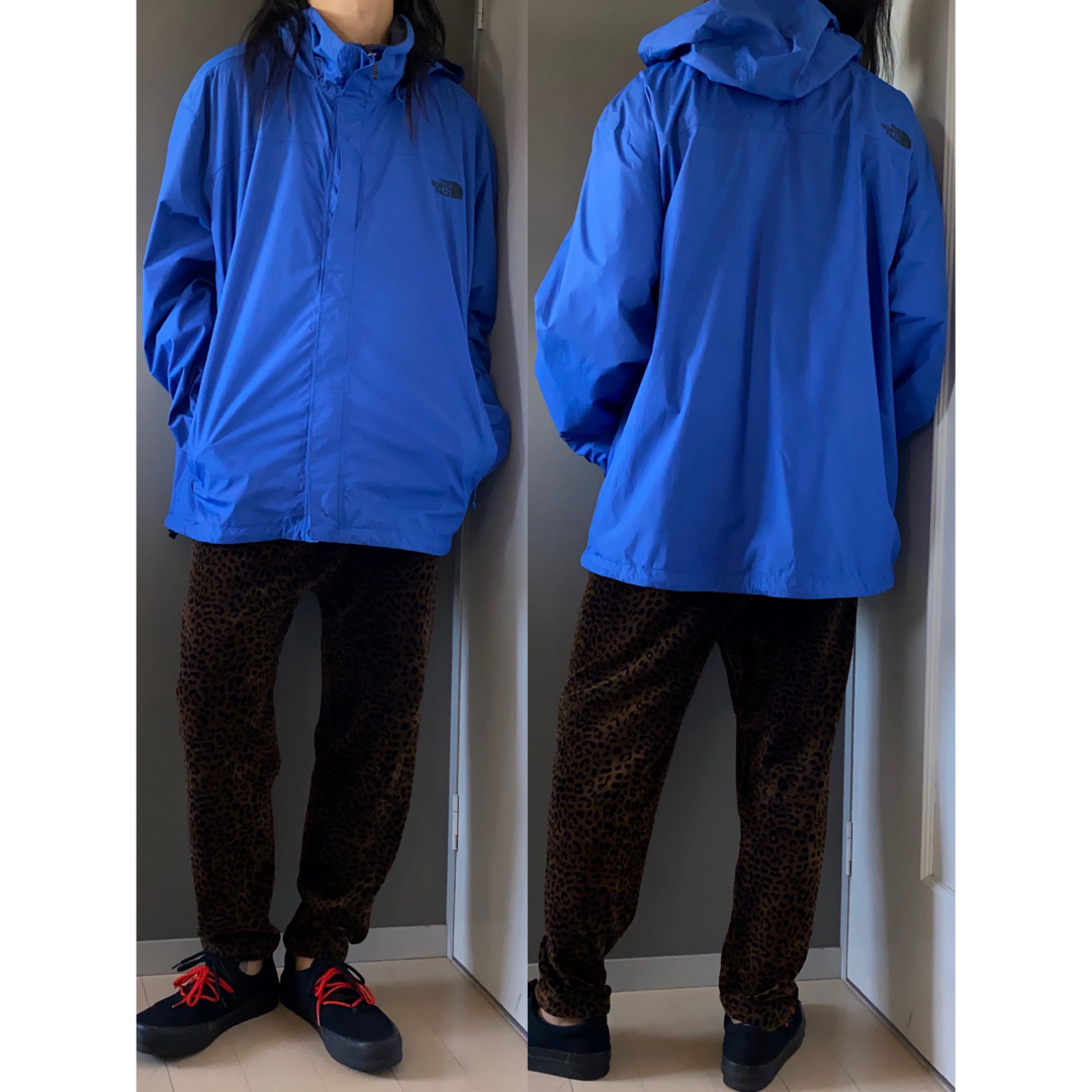 NORTH FACE ノースフェイ 青 ナイロン ジャケット 希少 美品74㎝着丈