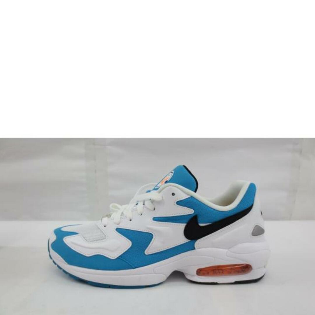 NIKE ナイキ/AIR MAX2 LIGHT/WHITE/BLACK-BLUE LAGOON/AO1741-100/27.5cm/メンズスニーカー/SAランク/06【中古】 メンズの靴/シューズ(スニーカー)の商品写真