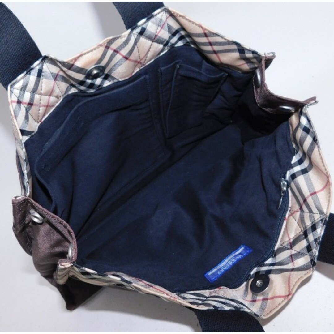 【BURBERRY BLUELABEL】ナイロン トートバッグ ノバチェック
