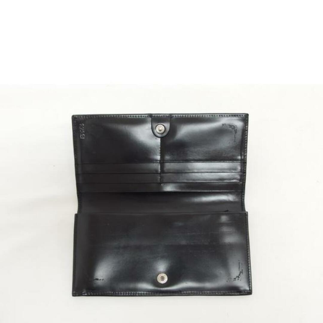 GUCCI グッチ/エナメルレザー/二ツ折リ長財布/ブラック/035 GUCCI グッチ/エナメルレザー/二ツ折リ長財布/ブラック/035