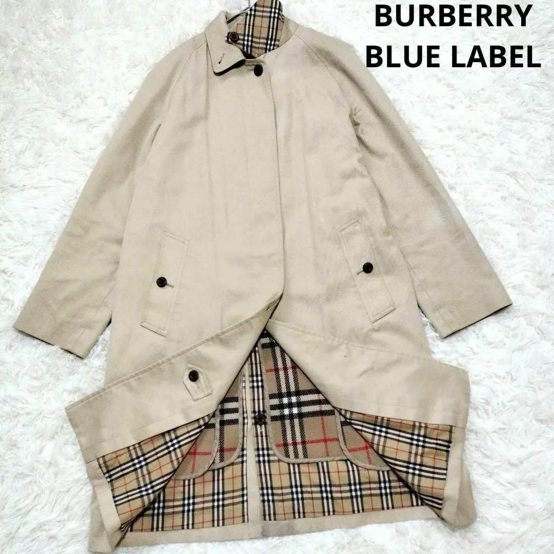 BURBERRY BLUE LABEL - バーバリーブルーレーベル ステンカラーコート ...