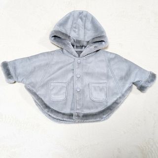 COMME CA DU MODE - 【美品】コムサフォセット ベビーポンチョ 70～80サイズ