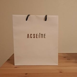 《美品》アクセーヌ ACSEINE ショッパー ショップ袋 ギフト 紙袋