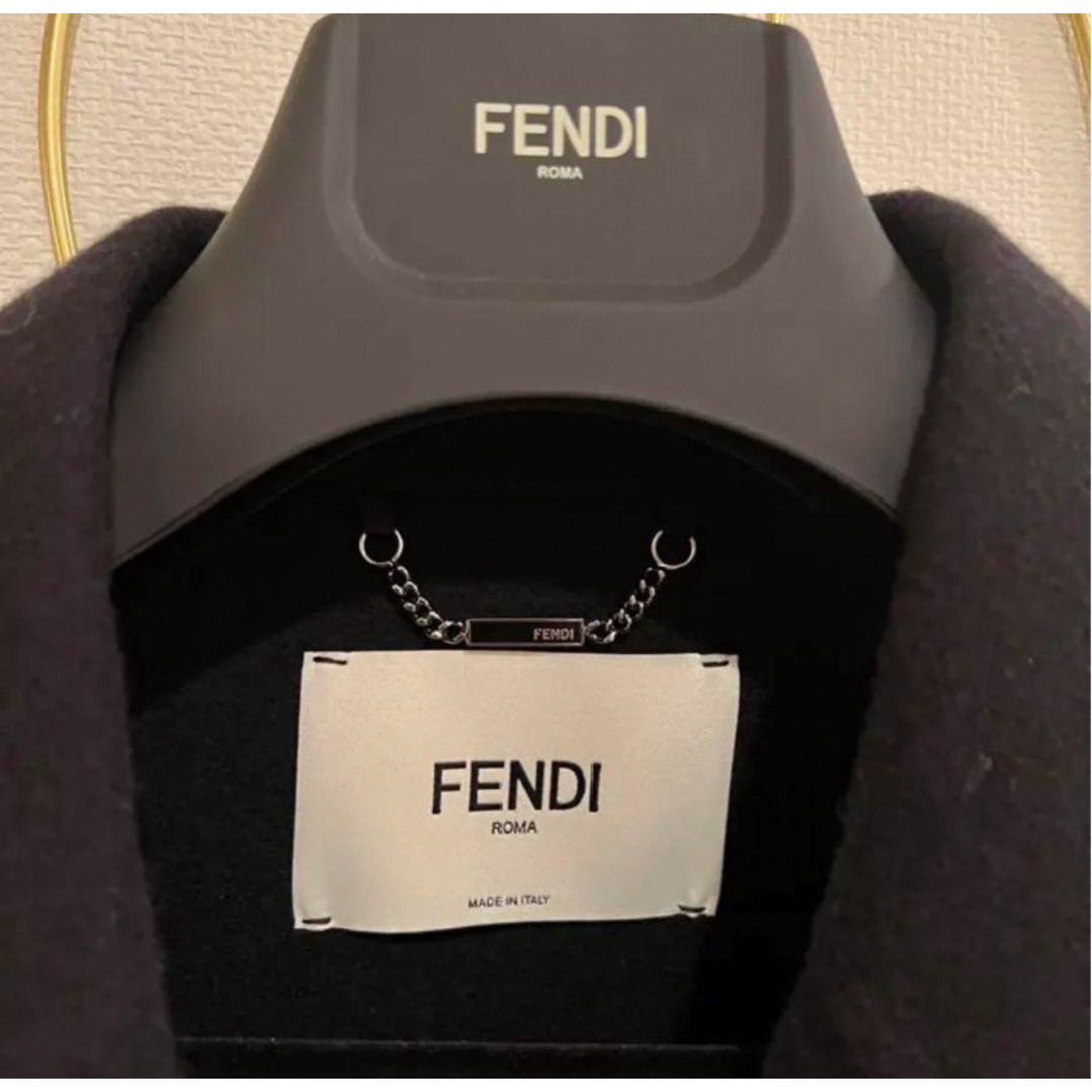 FENDI(フェンディ)の超美品 FENDI ポケットファーコート レディースのジャケット/アウター(ロングコート)の商品写真