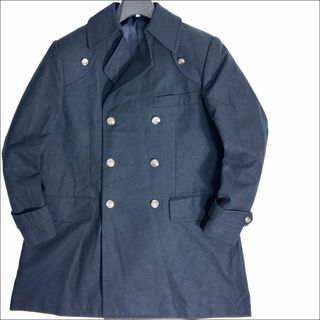 ジェイアール(JR)のJ6135 美品 JR東日本 制服 JRロゴ銀ボタン Pコートピーコート 紺 2(ピーコート)