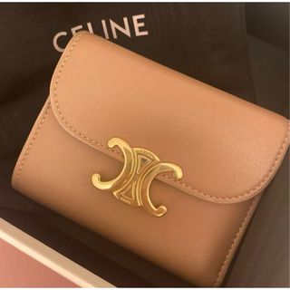 希少 CELINE セリーヌ 折り財布 マカダム Wホック ワンポイントロゴ