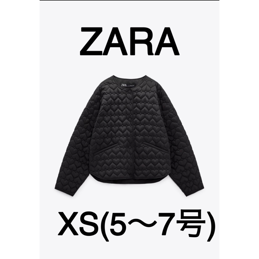 ZARA - 【完売商品】ZARA ハート キルティングジャケット ブラック 黒 ...
