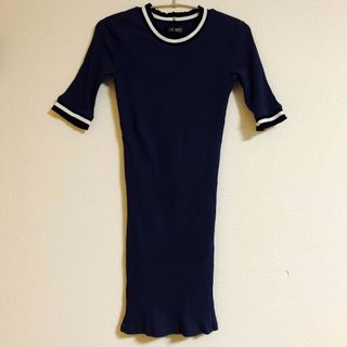 ギャルスター(GALSTAR)のCHIC MUSE ミニワンピース NAVY M(ミニワンピース)