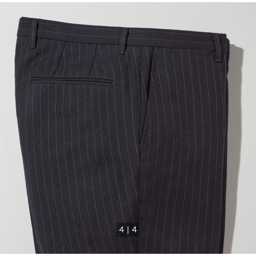 UNIQLO - ウールブレンドパンツ(ストライプ)UNIQLOユニクロ+J ウール UNIQLO - ウールブレンドパンツ(ストライプ)UNIQLOユニクロ+J ウール