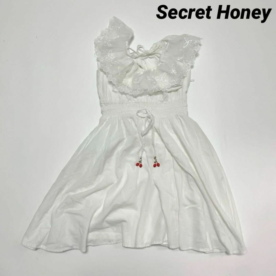 Secret Honey(シークレットハニー)のcu235/シークレットハニー ノースリーブトップス コットン レース レディースのトップス(シャツ/ブラウス(半袖/袖なし))の商品写真