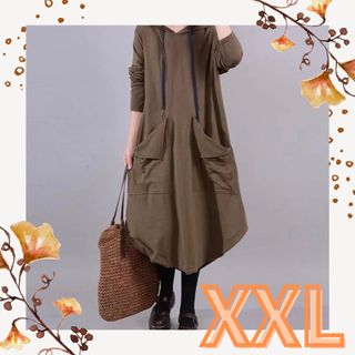 ワンピース　レディース　ロングワンピース　XXL(ロングワンピース/マキシワンピース)