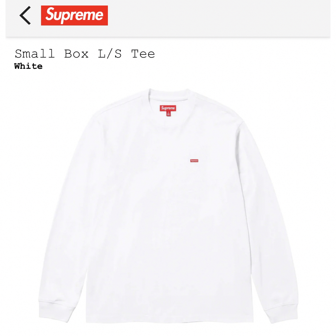 Supreme - 【新品・未使用】Supreme Small Box L/S T ロンT / Lの通販