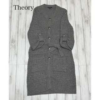 セオリー(theory)のTheory☆グレー7分袖ニットコート(ニットコート)