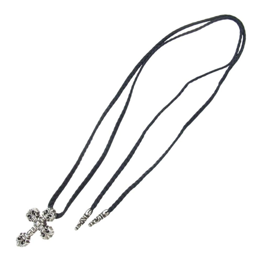 約100cmトップCHROME HEARTS クロムハーツ（原本無） ネックレス FILIG CROSS-XSM LB フィリグリー クロス XS ペンダントトップ レザー ブレード ネックレス シルバー系