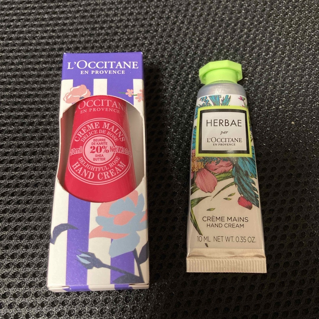 L'OCCITANE(ロクシタン)のロクシタン ハンドクリーム10ML 未使用1本&オマケ1本 コスメ/美容のボディケア(ハンドクリーム)の商品写真