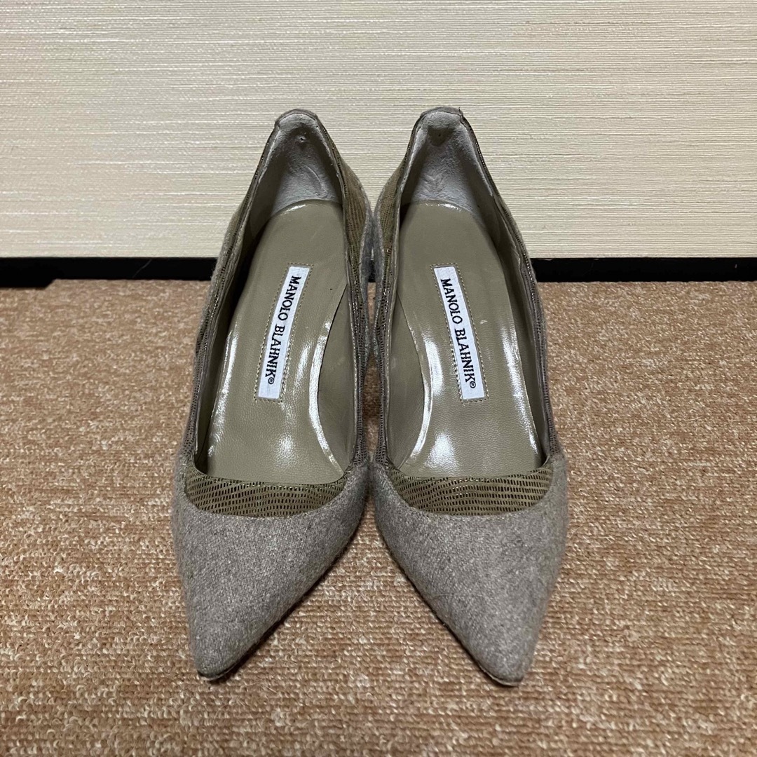 MANOLO BLAHNIK - MANOLO BLAHNIK マノロブラニク パンプス サイズ34の