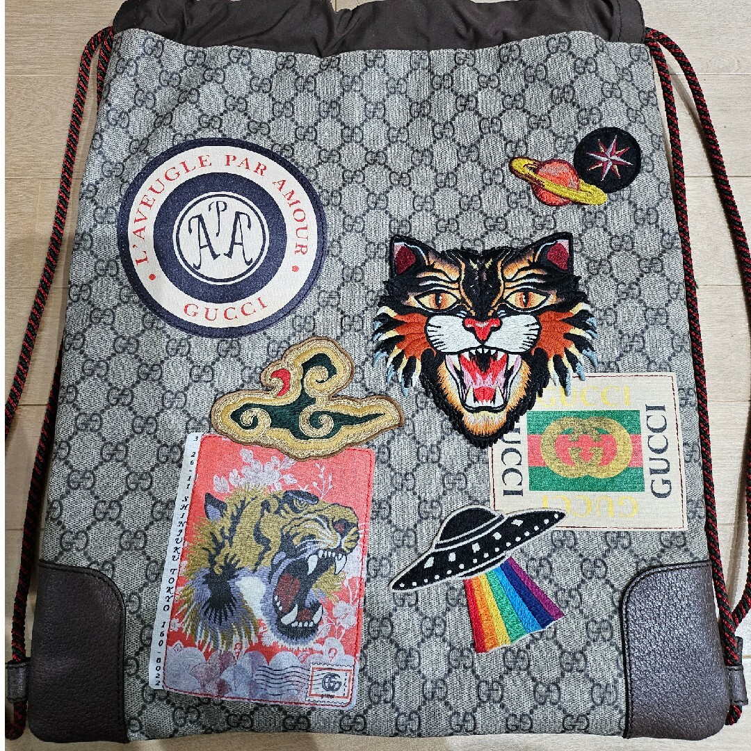 Gucci(グッチ)のGUCCI グッチ ナップサック バッグ レディースのバッグ(リュック/バックパック)の商品写真