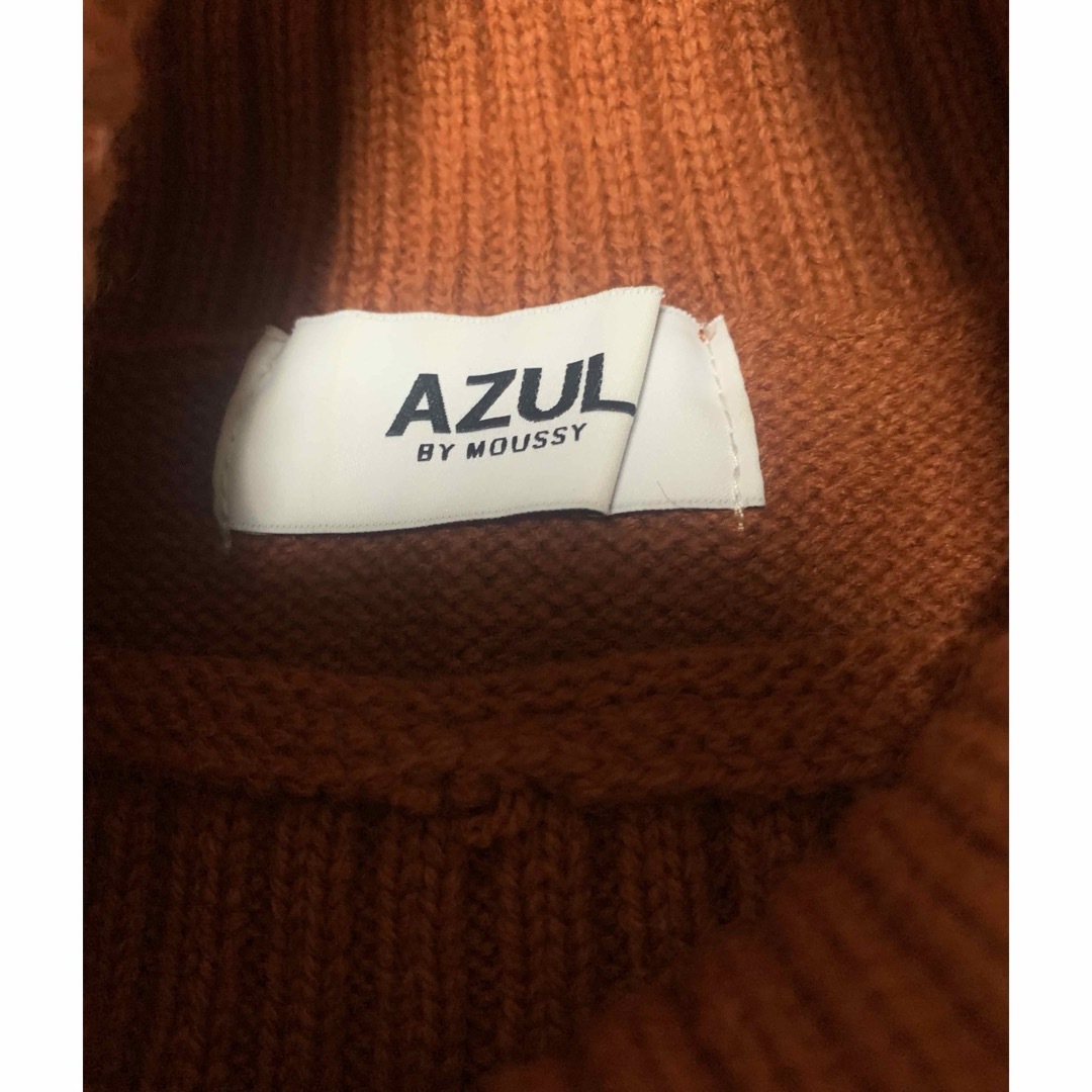 AZUL by moussy(アズールバイマウジー)のビッグタートルニット レディースのトップス(ニット/セーター)の商品写真