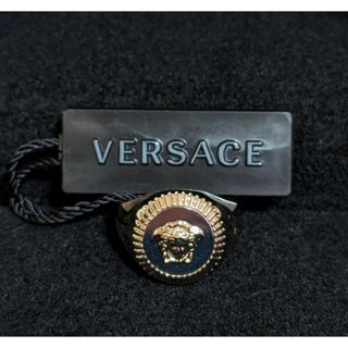 ヴェルサーチ(VERSACE)の19号 新品 VERSACE ギローシュ メドゥーサ リング ゴールド シルバー(リング(指輪))