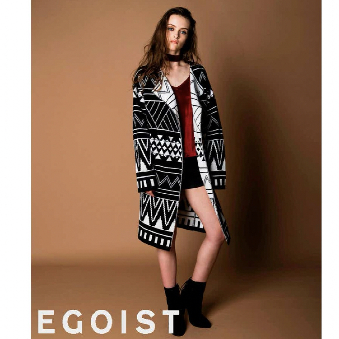 EGOIST(エゴイスト)のEGOIST　ダブルジャガードカーディガン レディースのトップス(カーディガン)の商品写真