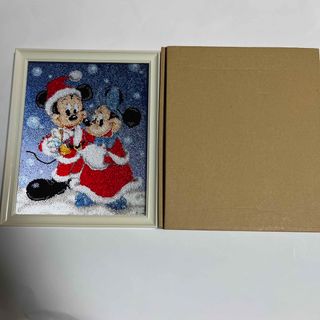 ディズニー(Disney)のダイヤモンド（ビーズコレクション）クリスマス⭐️ミッキー❤️ミニー完成品(アート/写真)