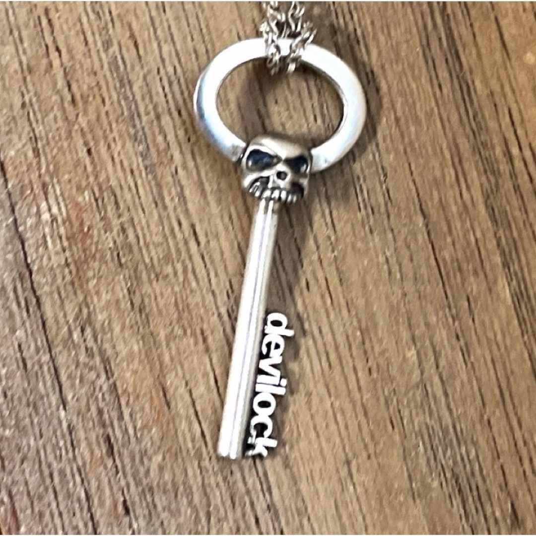 DEVILOCK(デビロック)のDEVILOCKデビロック/スカルKEY ペンダント&ネックレスチェーン メンズのアクセサリー(ネックレス)の商品写真