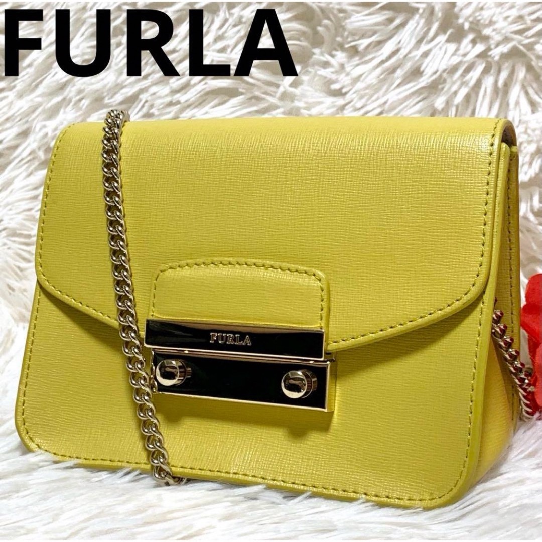 Furla - 【極美品】FURLA メトロポリス チェーンショルダーバッグ ...