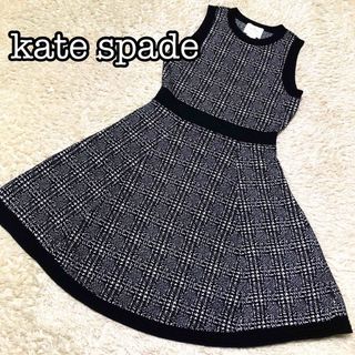 ケイトスペードニューヨーク(kate spade new york)の188★美品★ Kate Spadeケイトスペード　ノースリーブニットワンピース(ひざ丈ワンピース)