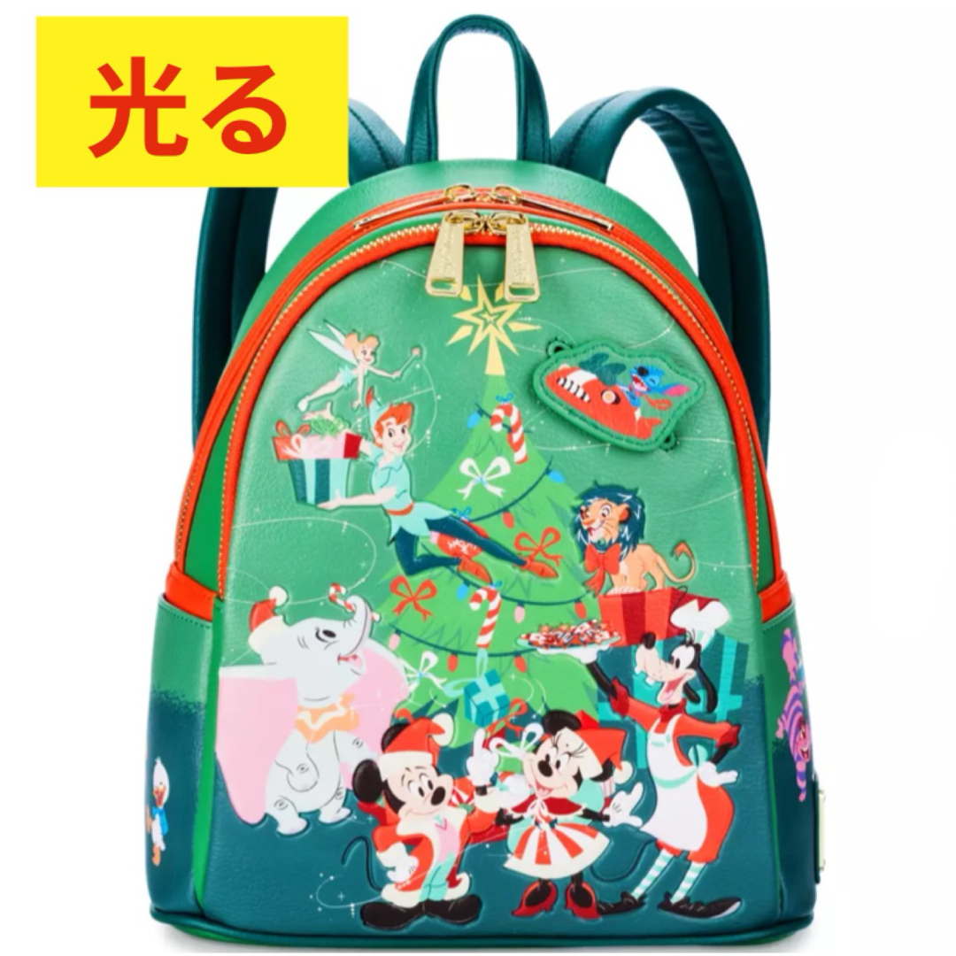 Disney - 海外ディズニー限定 光る クリスマスリュック 新品の Disney - 海外ディズニー限定 光る クリスマスリュック 新品の