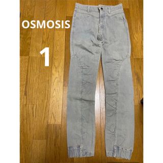 オズモーシス(OSMOSIS)のオズモーシス　デニムパンツ　ジョガーパンツ　ライトブルー　グランジ　ストレッチ(デニム/ジーンズ)