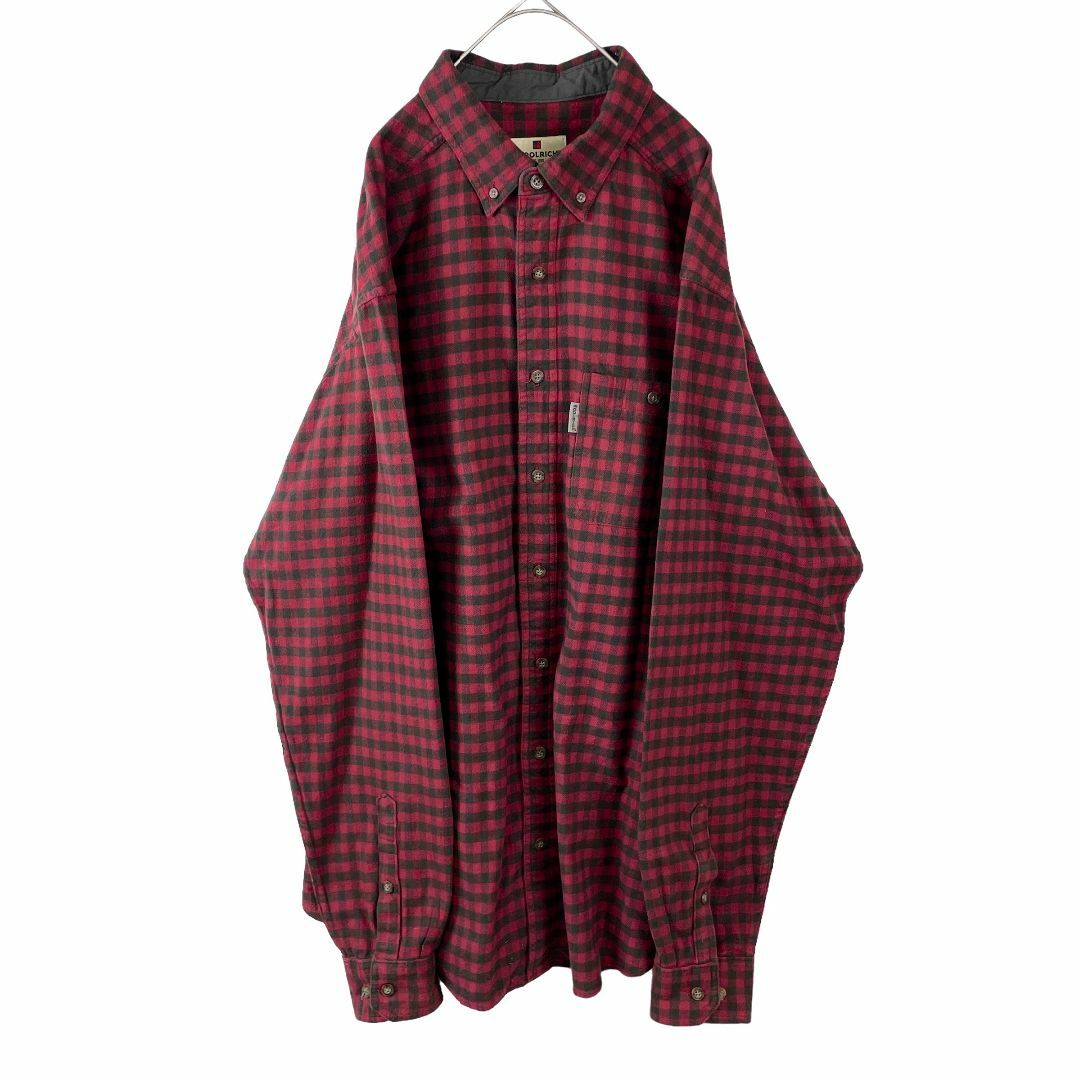 WOOLRICH(ウールリッチ)のUSA古着 ウールリッチ ブロックチェック 長袖シャツ 秋冬 赤 メンズ XL メンズのトップス(シャツ)の商品写真