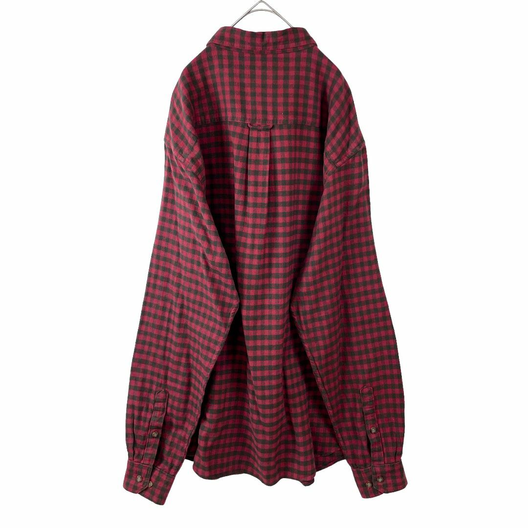 WOOLRICH(ウールリッチ)のUSA古着 ウールリッチ ブロックチェック 長袖シャツ 秋冬 赤 メンズ XL メンズのトップス(シャツ)の商品写真