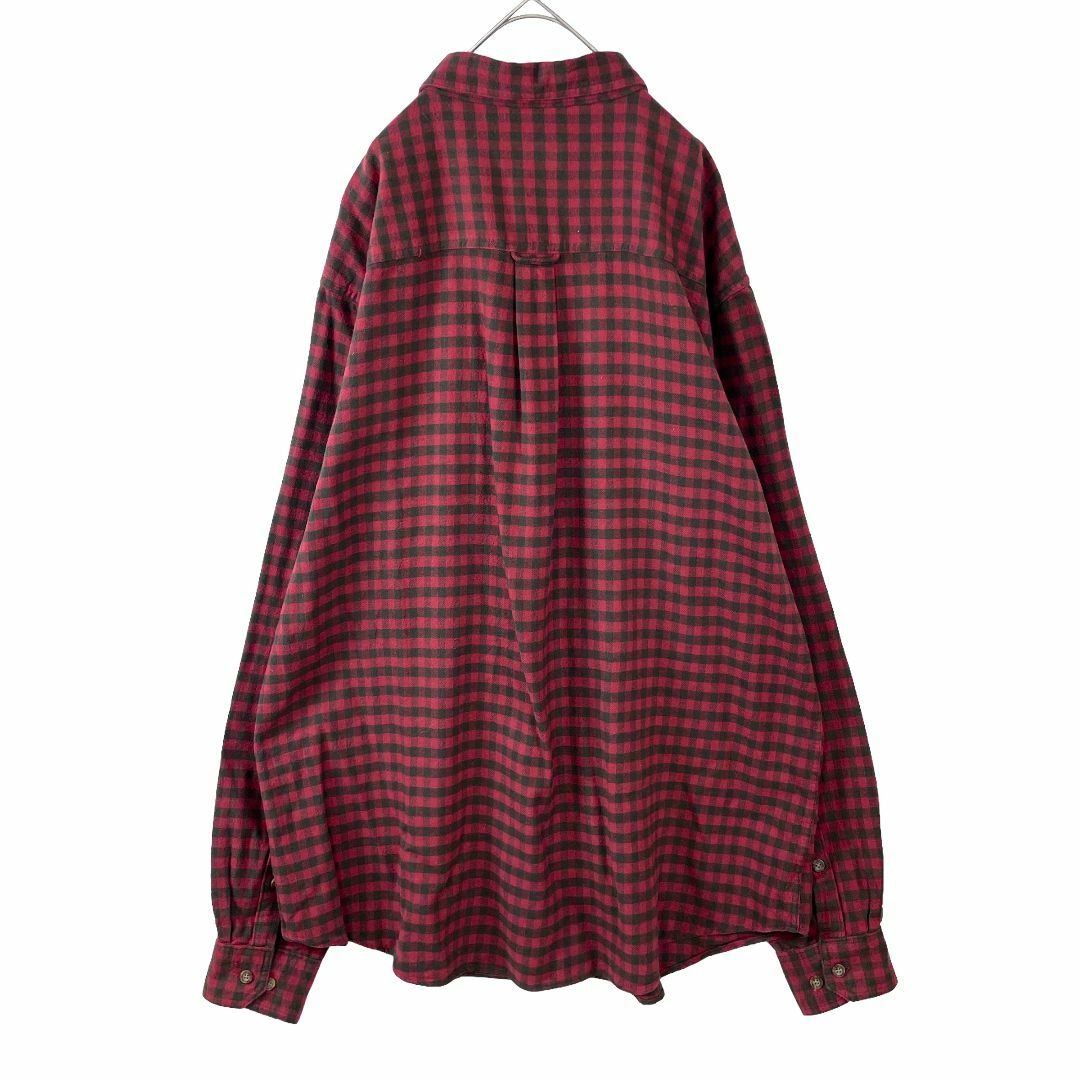 WOOLRICH(ウールリッチ)のUSA古着 ウールリッチ ブロックチェック 長袖シャツ 秋冬 赤 メンズ XL メンズのトップス(シャツ)の商品写真