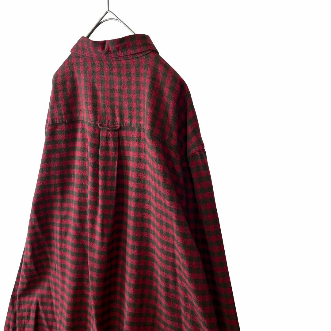 WOOLRICH(ウールリッチ)のUSA古着 ウールリッチ ブロックチェック 長袖シャツ 秋冬 赤 メンズ XL メンズのトップス(シャツ)の商品写真