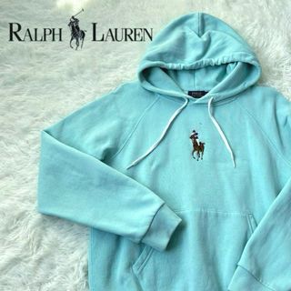 ポロラルフローレン(POLO RALPH LAUREN)のラルフローレン　ビッグポニー　ポロ　ミント　パーカー　大きめ　L(パーカー)