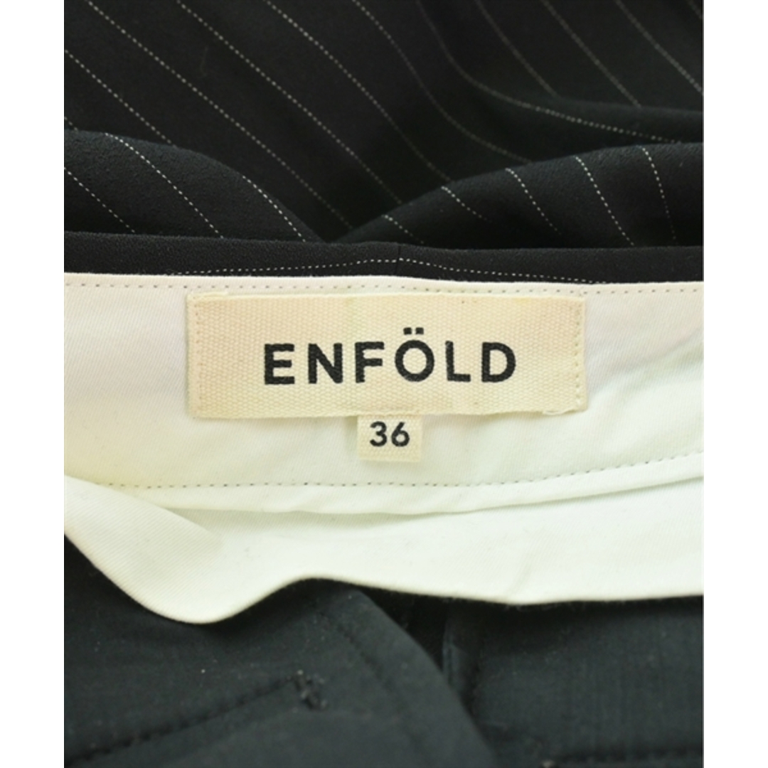 ENFOLD(エンフォルド)のENFOLD エンフォルド パンツ（その他） 36(S位) 黒x白(ストライプ) 【古着】【中古】 レディースのパンツ(その他)の商品写真