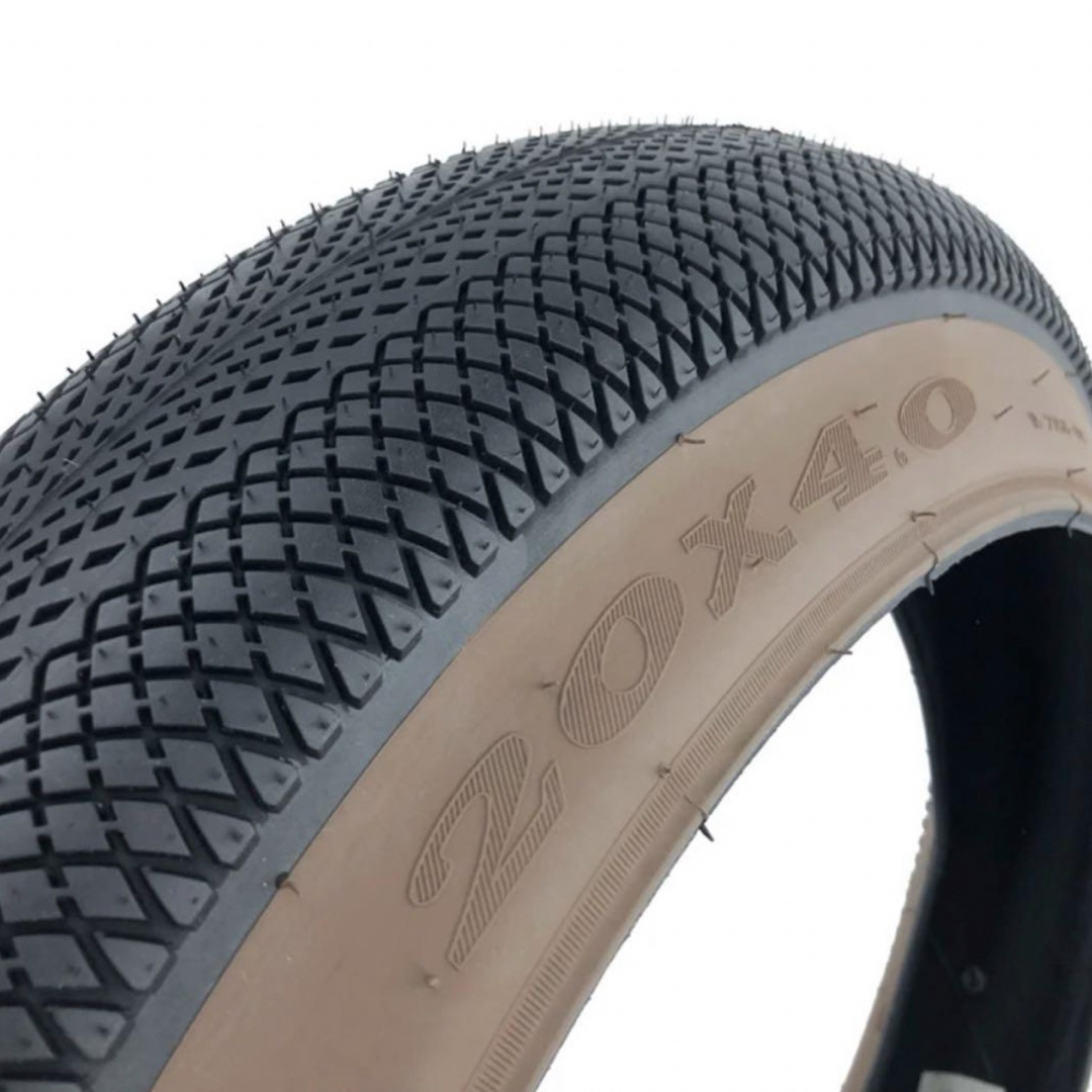 mate bike ブラウンウォール セミスリックタイヤ 20×4.0 パーツ mate bike ブラウンウォール セミスリックタイヤ 20×4.0 パーツ