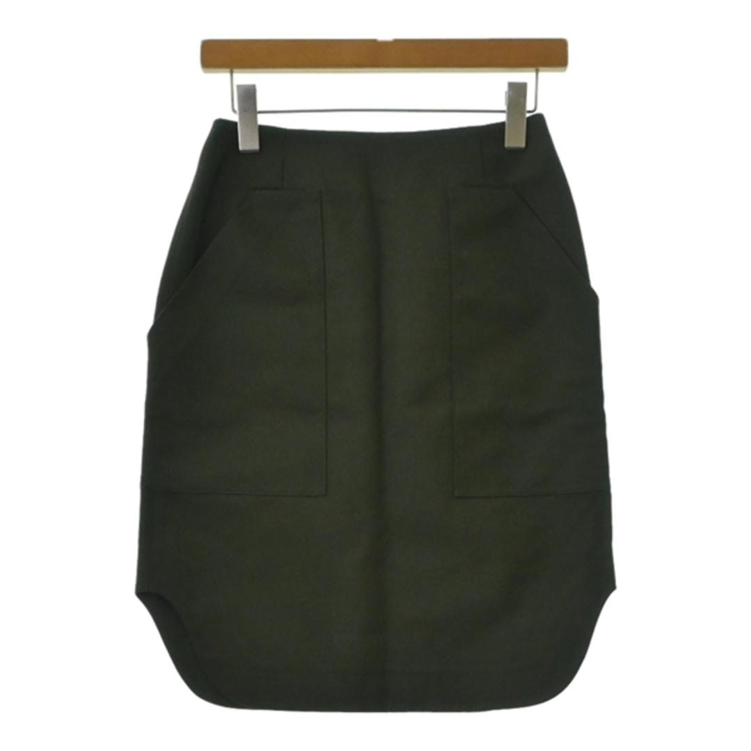 美品　ESTNATIONレザーポケットタイトスカート ラップスカート　黒38