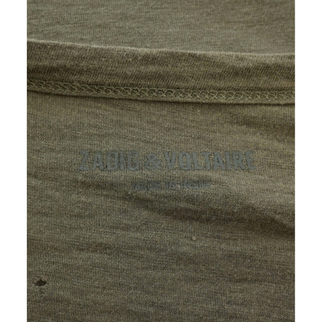 Zadig&Voltaire(ザディグエヴォルテール)のZADIG & VOLTAIRE Tシャツ・カットソー M カーキ 【古着】【中古】 レディースのトップス(カットソー(半袖/袖なし))の商品写真
